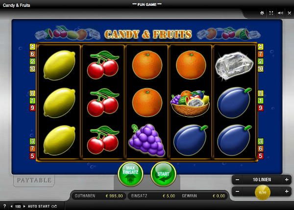 Candy & Fruits - Merkur-Spielautomat Candy & Fruits - Merkur-Spielautomat