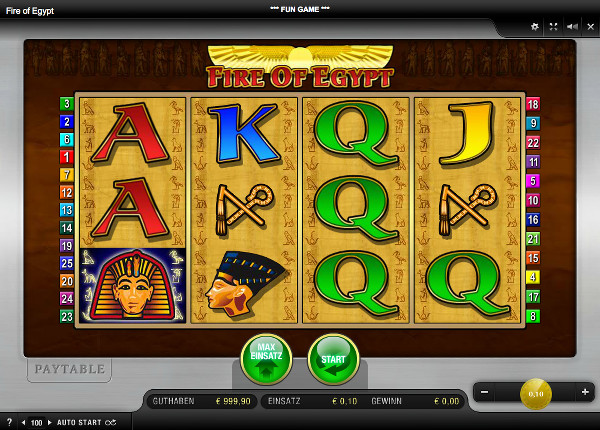 Fire of Egypt - Merkur Spielautomat