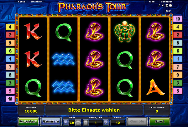 Pharaohs Tomb - Novoline Spielautomat