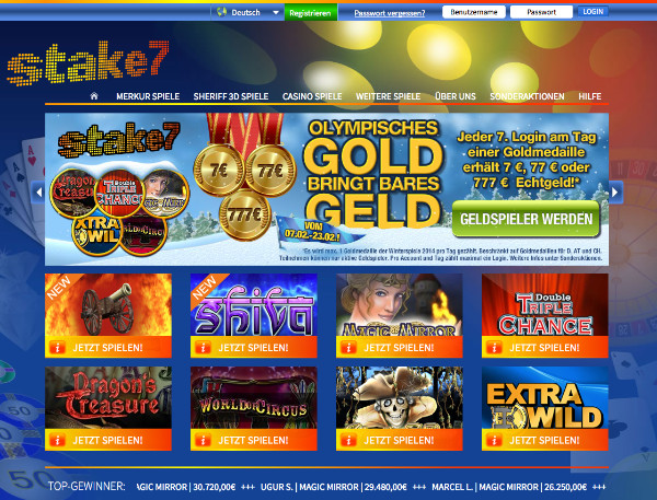 Stake7 - Bares Geld für Olympisches Gold