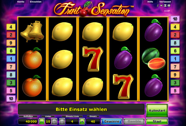 Fruit Sensation - Novoline Spielautomat