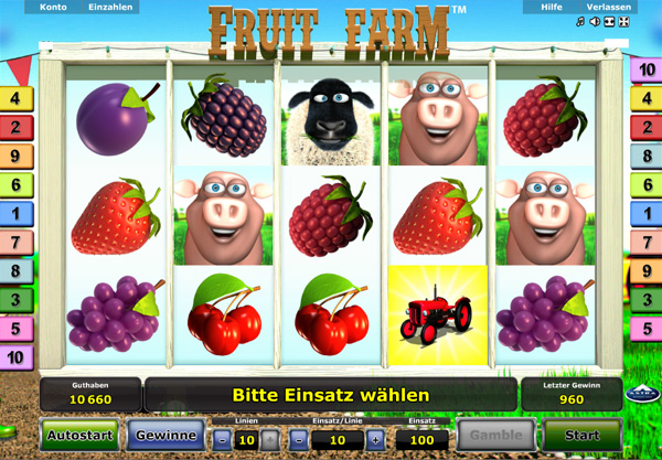 Fruit Farm - Novomatic Spielautomat